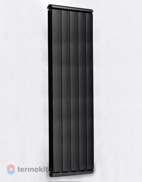 Дизайн-радиатор алюминиевый Silver 1700 \ 04 секции \ с нижним подключением черный