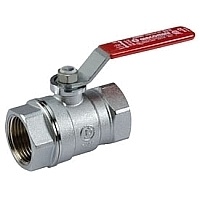 Giacomini кран шаровой R250D, стандартный проход, 2 1/2&quot;, ВВ, ручка-рычаг красный