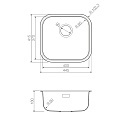 Мойка для кухни Omoikiri Omi 44-U/IF-GM 4993191 Уцененная