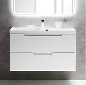 Тумба под раковину BelBagno VITTORIA 100 подвесная Bianco Lucido VITTORIA-1000-2C-SO-BL-P
