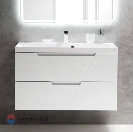 Тумба под раковину BelBagno VITTORIA 100 подвесная Bianco Lucido VITTORIA-1000-2C-SO-BL-P