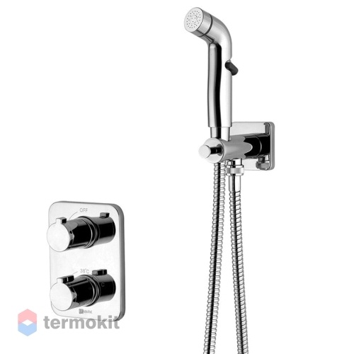 Встраиваемый смеситель с гигиеническим душем Lemark Yeti с термостатом LM7820C