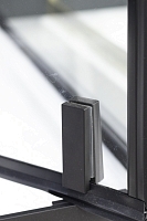 Душевой уголок Niagara Nova 1950x800x800 (прозрачное стекло с рисунком) черный _02800831BLACK