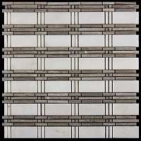 Мраморная мозаика Natural S-Linе KB-P31 (XY-M031G-31P) 30,5х30,5