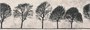 Керамическая плитка Mei Willow Sky деревья светло-серый (O-WIL-WID521-14) декор 29x89