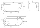 Акриловая ванна BelBagno 1700x720x720 BB62-1700-W0