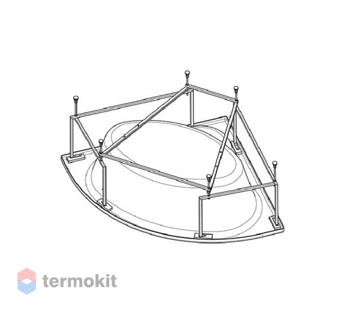 Монтажный комплект к акриловой ванне Roca Luna 170x115 ZRU9302913
