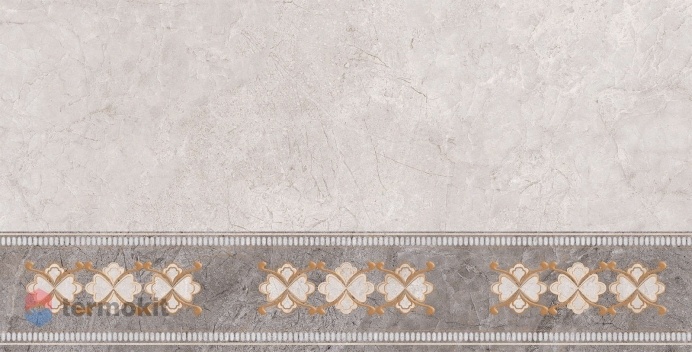 Керамическая плитка Primavera Ирида TP3688H светло-серый узор декор 30x60