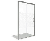 Душевая дверь Good Door ANTARES 1400х1950 хром (узорчатое стекло) АН00012