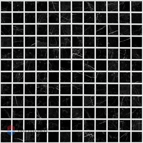 Мозаика Стеклянная Vidrepur Supreme Marquina (на сетке) 31,7x31,7