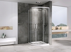 Душевой уголок ABBER Schwarzer Diamant 1950x1000x1000 хром AG01100