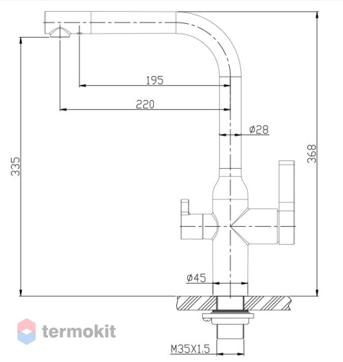 Смеситель для кухни BelBagno сатин BB-LAM57-IN