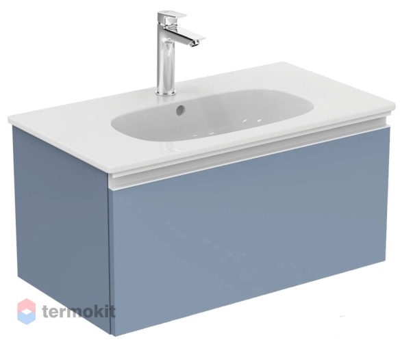 Тумба под раковину Ideal Standard TESI 80 подвесная Серо-голубой T0047WI