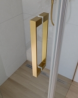 Душевой уголок Cezares Slider 1950x800x800 брашированное золото SLIDER-AH-1-80-80/90-C-BORO