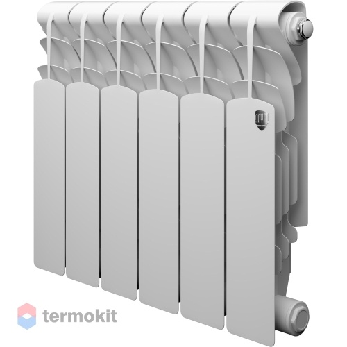 Алюминиевый радиатор Royal Thermo Revolution 350 \ 06 секций \ с боковым подключением