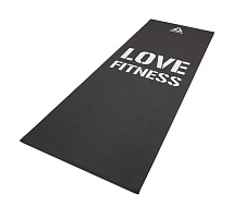 Тренировочный коврик Reebok Love для фитнеса тонкий черн RAMT-11024BKL