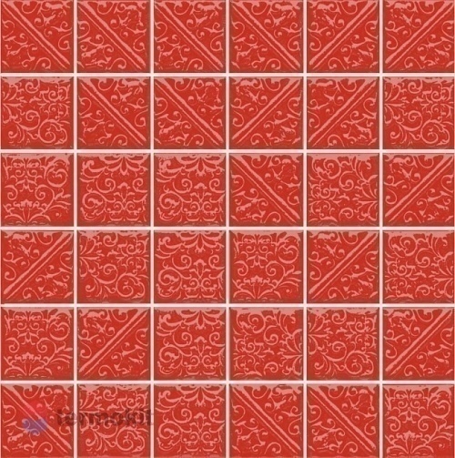 Керамическая плитка Kerama Marazzi Ла-Виллет 21024 Красный настенная 30,1х30,1