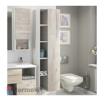 Шкаф-колонна Comforty Ганновер-45 напольный дуб дымчатый светлый 00004142377