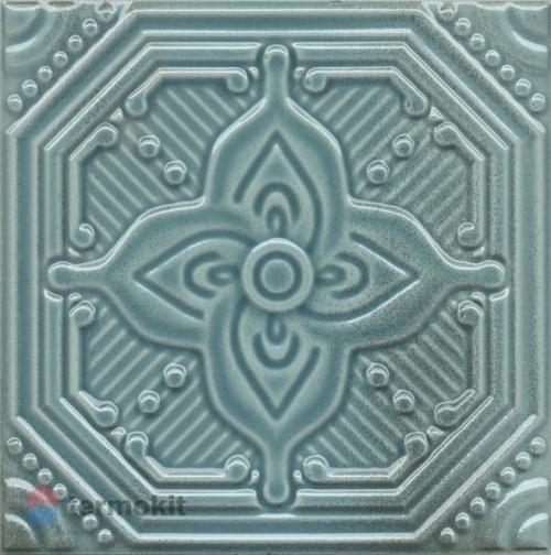Керамическая плитка Kerama Marazzi Салинас SSA004 лазурный декор 15x15