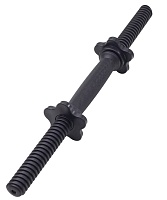 Гриф гантельный BASEFIT BB-106 d=25 мм, пластиковый, с пластиковыми замками, 45 см УТ-00019709