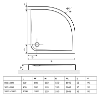 Душевой поддон EXCELLENT Sense Compact 1000x1000x110 BREX.SEN10WHC УЦЕНЕННЫЙ