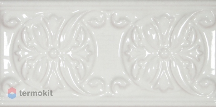 Керамическая плитка Cevica Plus Classic 10 White Zinc Бордюр 7,5x15