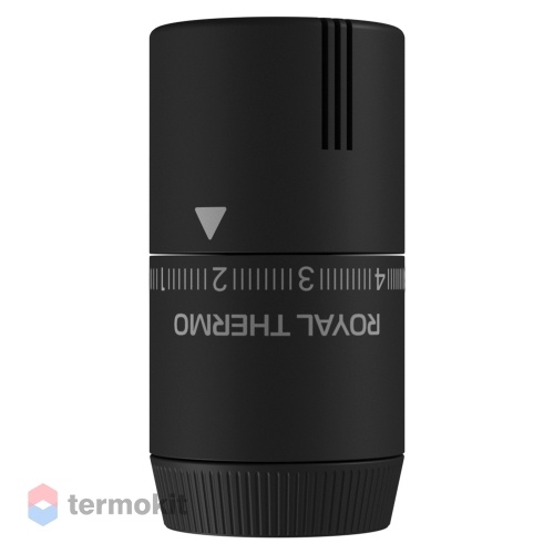Royal Thermo Термоголовка жидкостная Design М30х1,5 (черный soft touch)