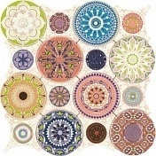 Керамическая плитка Dune Ceramica Mosaico 186922 Mandala Мозаика 28x28