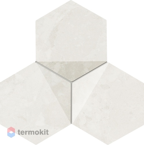 Керамическая плитка Tubadzin Scoria MS-white мозаика 19,2x16,5