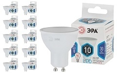 Лампа светодиодная ЭРА LED MR16-10W-840-GU10 диод, софит, 10Вт, нейтр, GU10, 10 шт