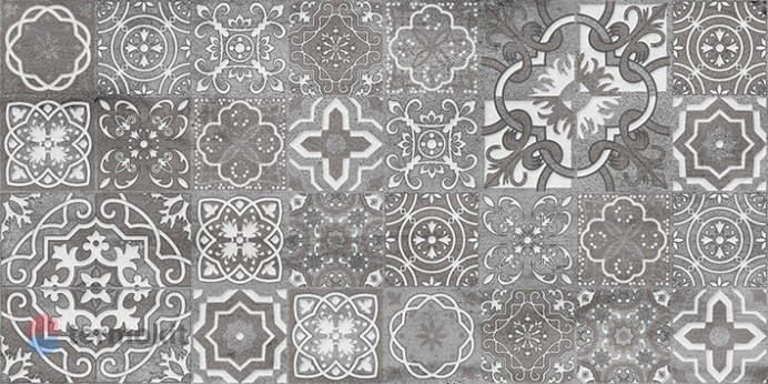 Керамическая плитка Laparet Concrete Vimp Декор тёмно-серый 30х60