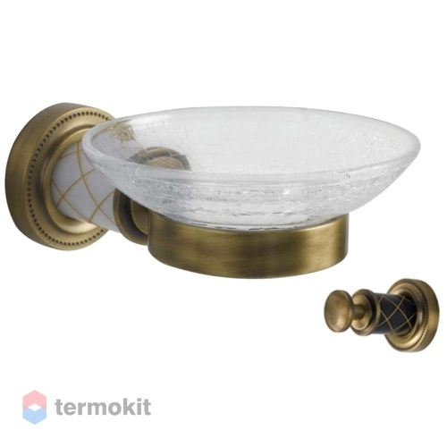 Мыльница Boheme MURANO BRONZE черное 10903-B-BR
