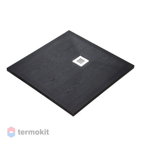 Душевой поддон WasserKRAFT Dill 900x900x35 черный матовый 61T03 (декоративная накладка в комплекте)