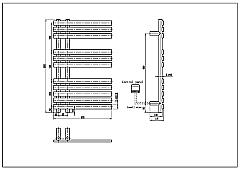 Электрический полотенцесушитель Boheme Venturo 800x500 GOLD арт. 723-G