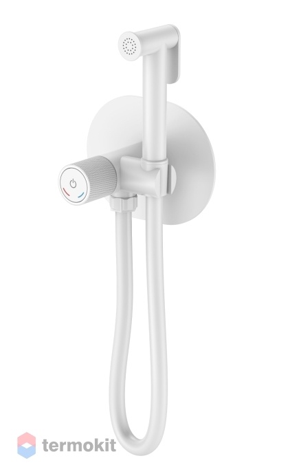 Смеситель с гигиеническим душем Boheme TECH Matt White 157-MW