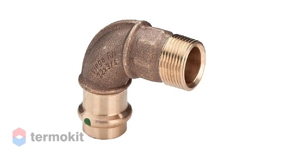 Viega бронзовый отвод 90 градусов 22x3/4" НВ Sanpress