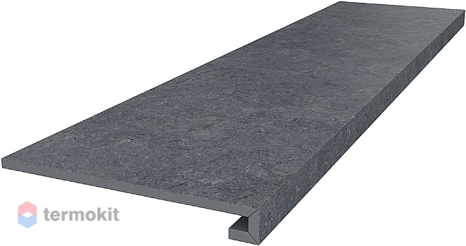 Ступень Kerama Marazzi Роверелла серый темный DL501300R/GCF клееная 33х119,5