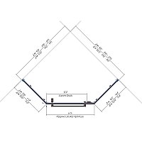 Душевой уголок RGW Hotel HO-081 1950x900x900 (матовое стекло сатинат) хром 350608199-21