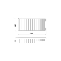 Полка металлическая Veragio BASKET VR.GFT-9054.BR УЦЕНЕННАЯ
