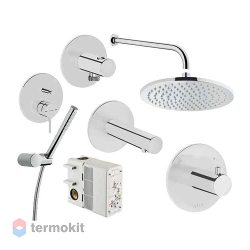 Душевой комплект скрытого монтажа Vitra Origin хром A49286EXP