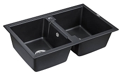 Мойка для кухни Paulmark Zwilling черный металлик PM238150-BLM