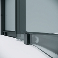 Душевой уголок Grossman Cosmo 1950x1000x1000 черный матовый 301.K33.02.1010.21.00