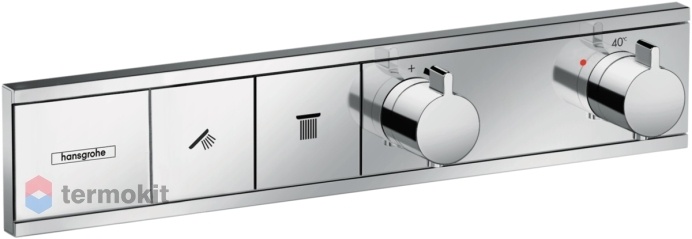 Встраиваемый смеситель для душа Hansgrohe RainSelect с термостатом для 2 потребителей хром 15380000