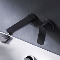 Встраиваемый смеситель для раковины AM.PM X-Joy черный F85A72622 УЦЕНЕННЫЙ