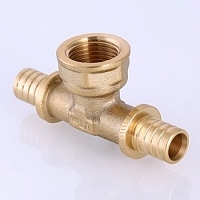 Valtec Тройник надвижной с внутренней резьбой 16х1/2"х16 латунь CW614N