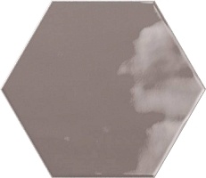 Керамическая плитка Ribesalbes Geometry Hex Charcoal Glossy настенная 15x17.3