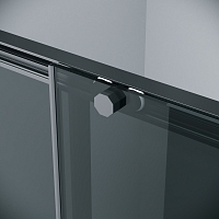 Душевой уголок Grossman Style 1950x1000x1000 (тонированное стекло) черный матовый 120.K33.05.1010.21.10