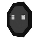 Зеркало в багетной раме EVOFORM OCTAGON 59 белая кожа с хромом BY 7446