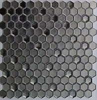 Мозаика Caramelle Mosaic Alchimia Argento Grani Hexagon (2,3x1,3) 30x30