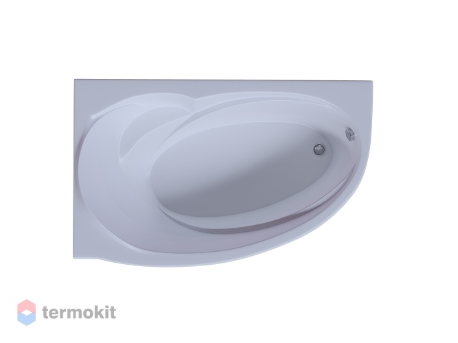 Акриловая ванна Акватек Бетта 1600х970 с фронтальной панелью вклеенный каркас левая BET160-0000046